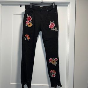 BNDI Embroidered Black Jeans, size 30